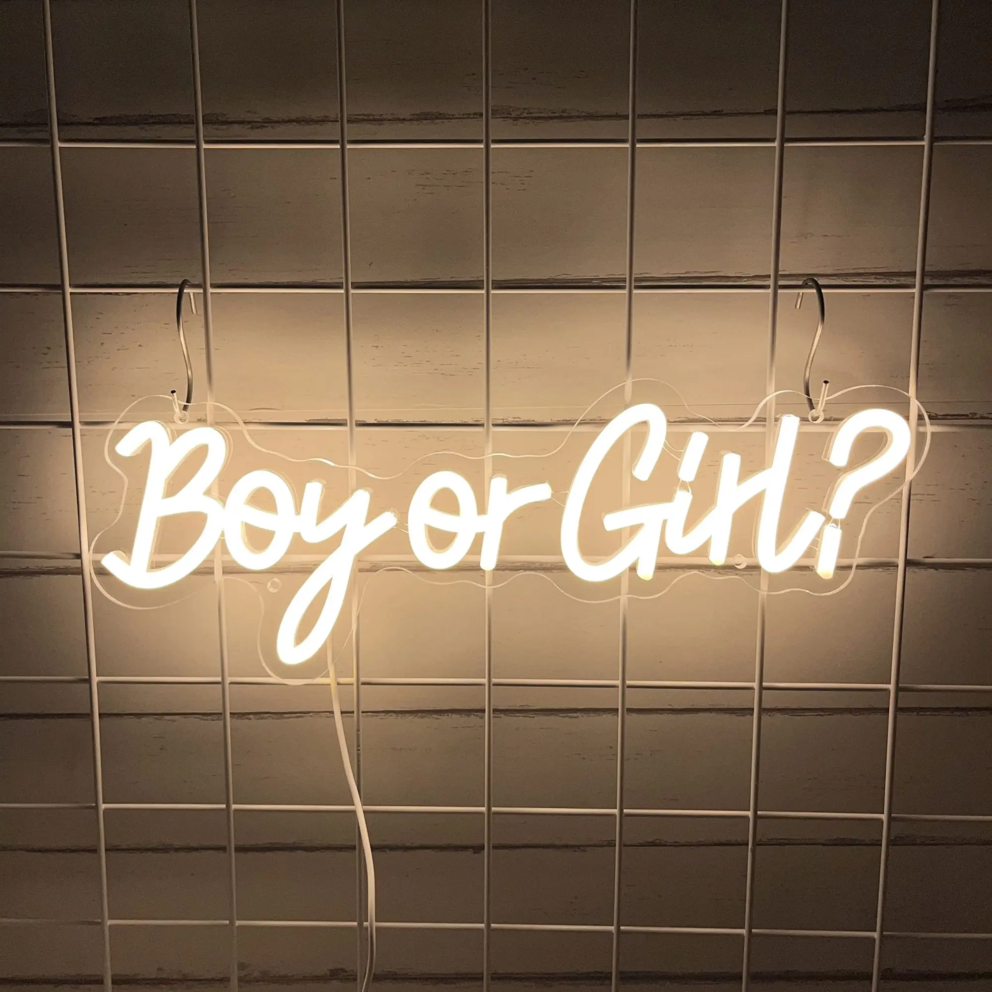 Insegna al Neon per ragazzo o ragazza per la decorazione della parete, grande insegna a luce al Neon a LED dimmerabile USB per Baby Shower, decorazione della stanza delle feste di rivelazione di genere