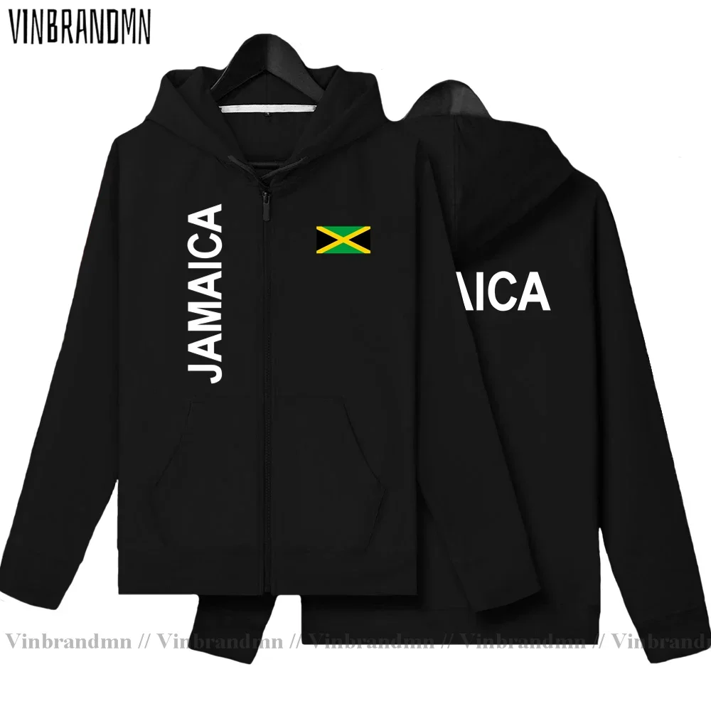 Jamaica JAM Jamaican Mens Fleeces Hoodies Sweatshirts Winter Zipper Cardigan Jerseys Men Jackets Fashion Coat Tracksuit Clothing