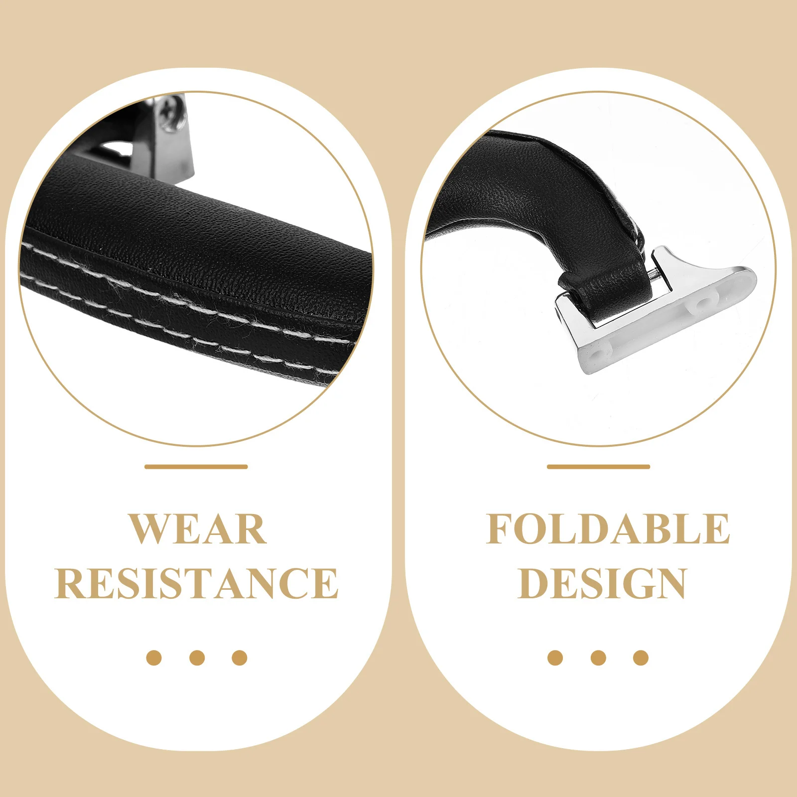 

2Pcs Packaging Box Handle Replacement Foldable Grip Comfortable for Suitcase Luggage Case Toolbox Accessories