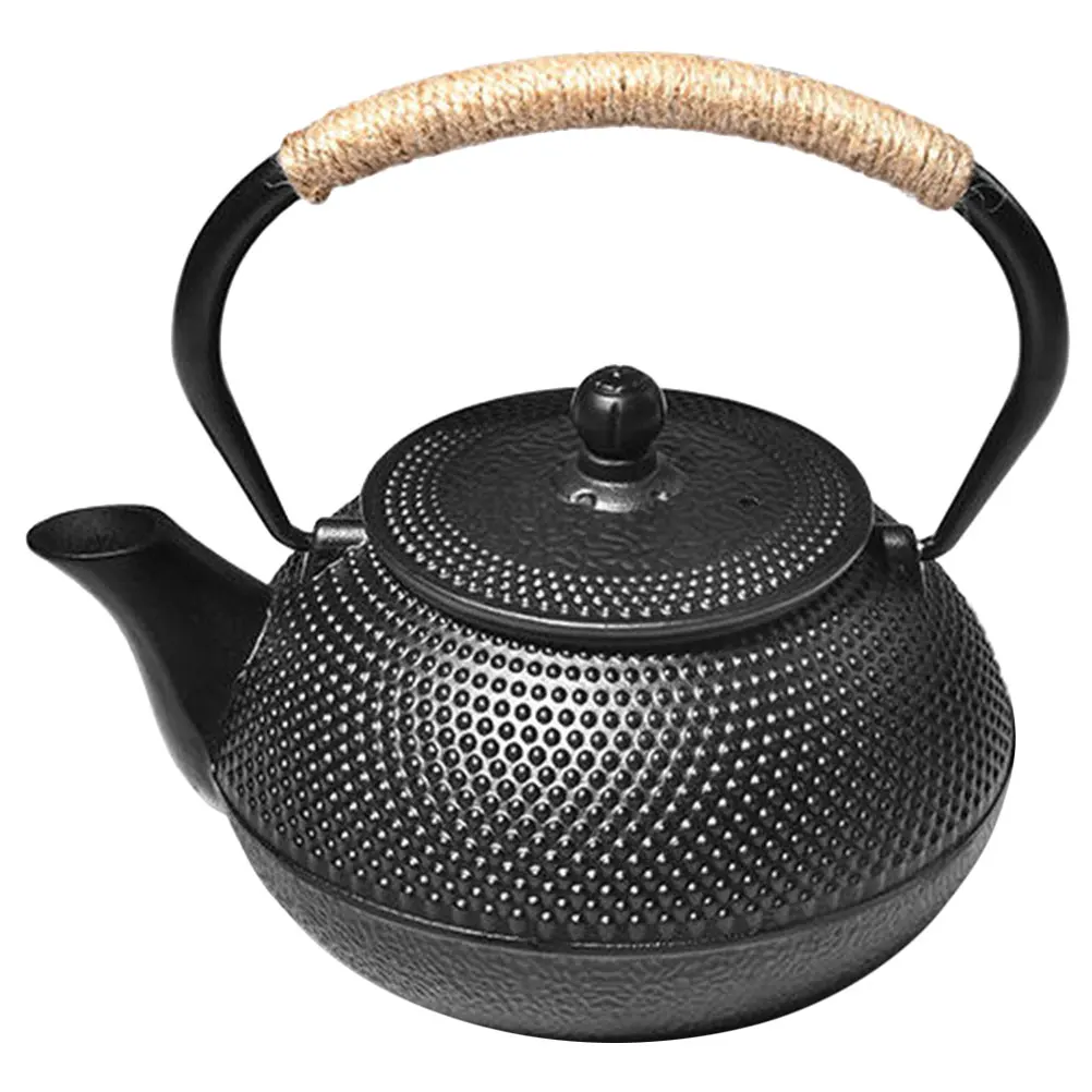 

0.9l Iron Teapot Vintage Design Lightweight Portable Small Tea Pot for Home Office
