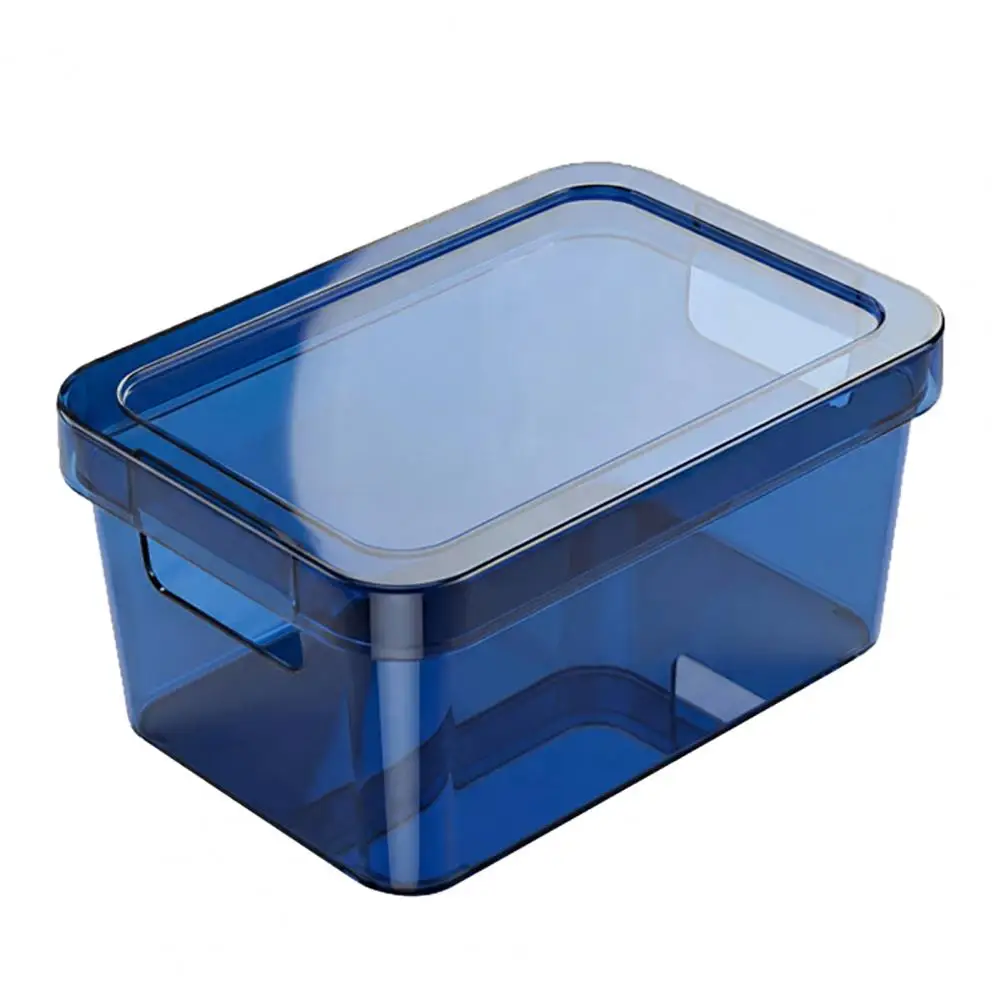 

Space-saving Storage Box Moisture-Proof Clear Easy View Stackable Organizer Durable Plastic Container for Home Use