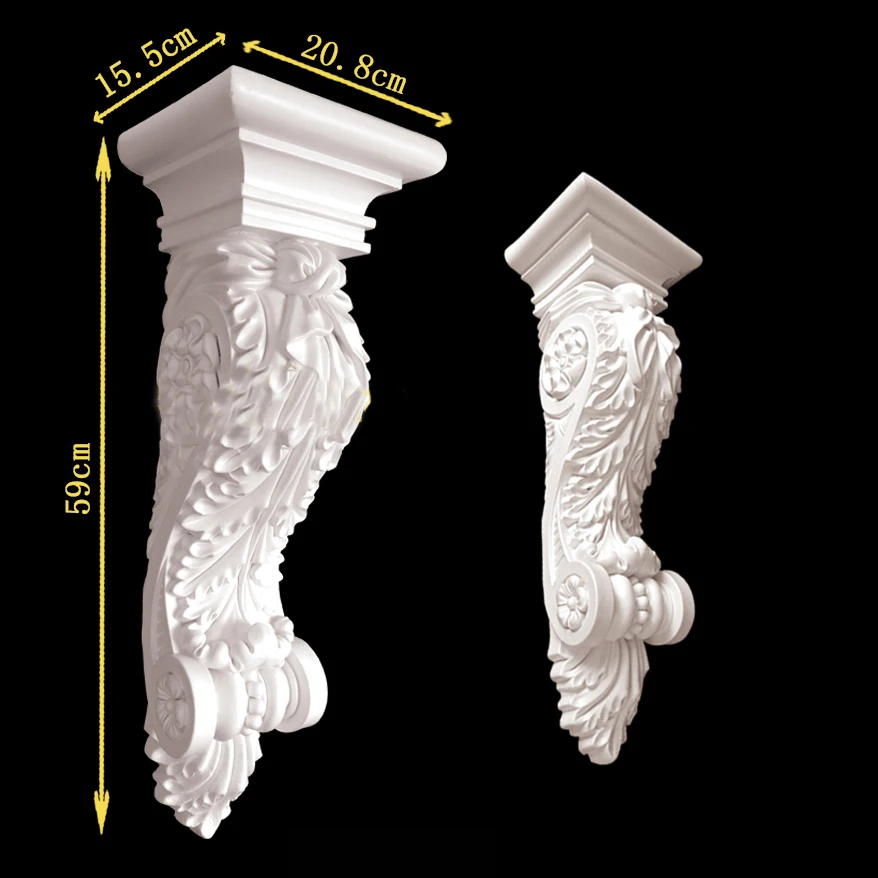 الكلاسيكية النمط الأوروبي بو البولي يوريثين corbels الموقد الديكور مدخل ديكور بوابة تزيين مكونات الجدار صب