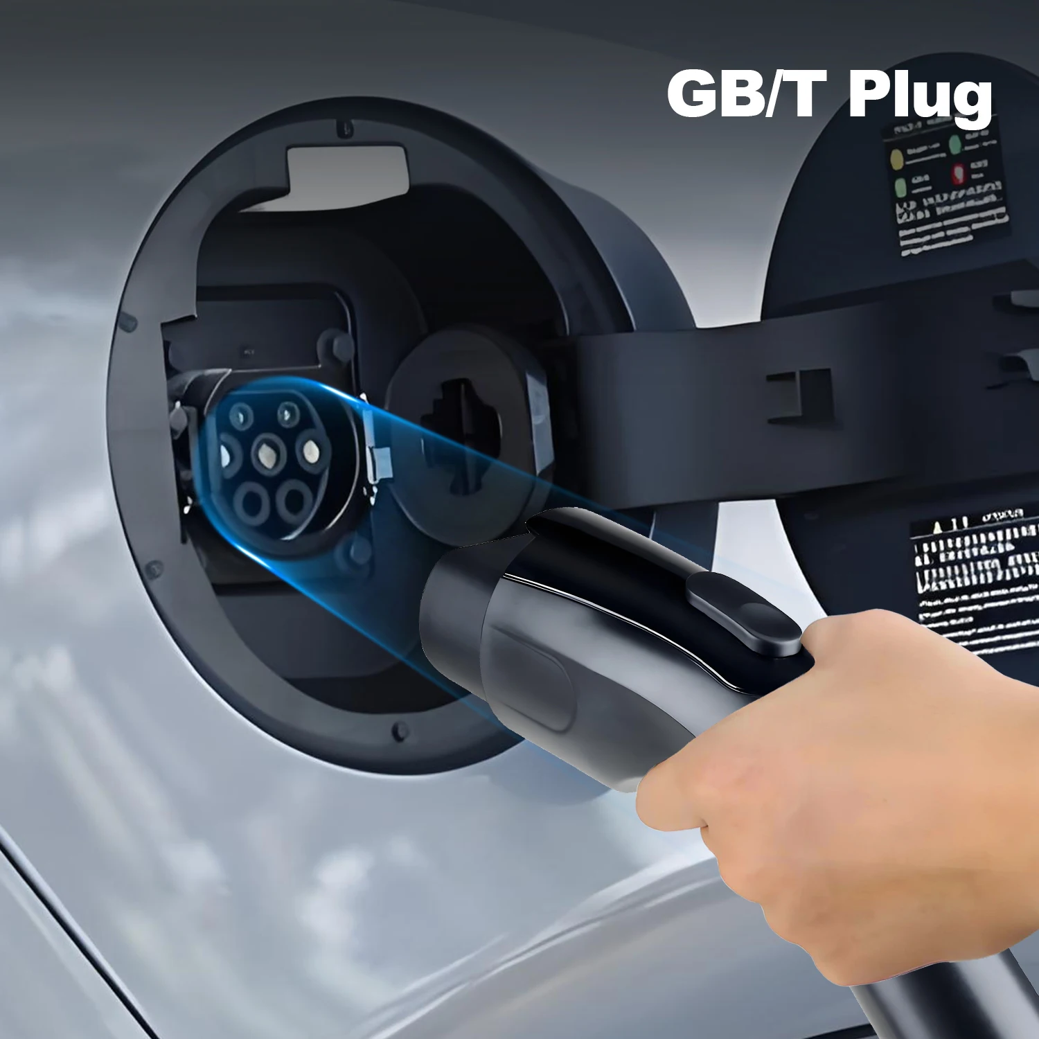 Kolanky 16A/32A GBT EV شاحن التوصيل سيارة كهربائية شحن بندقية رئيس 3.6kw /7.2kw/11kw /22kw 1P/3P شاحن EV GBT ذكر التوصيل IP67