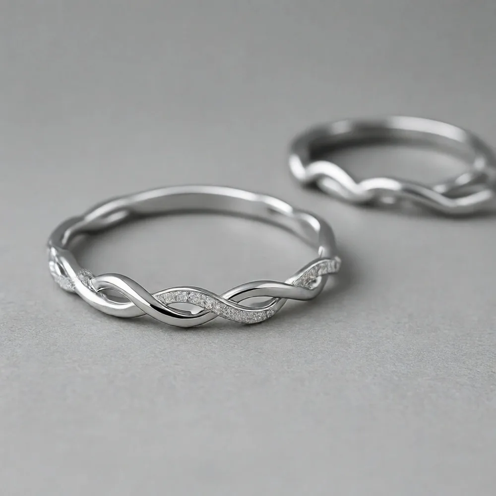 

Витое штабелируемое кольцо из стерлингового серебра 925 пробы с фианитами для женщин, для свадьбы и вечеринок, размеры 6-10