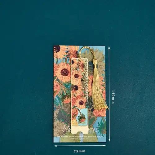 Aesthetic Book Page Clip Floral Painting Metal Bookmark Hollow Metal Book Accessories Student Reading Mark Stationery Gifts - Image 19