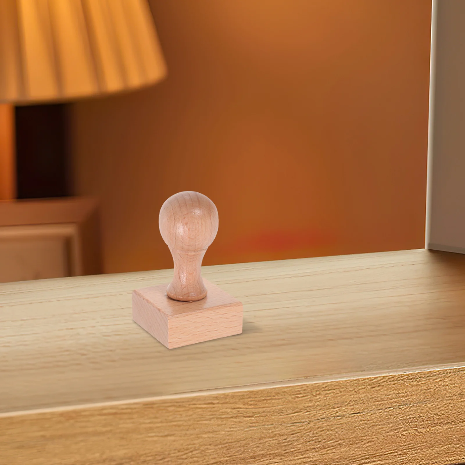 2Pcs Children's Beech Wood Rubber Stamps Creative DIY Wooden Stamp Handle for Scrapbooking Craft Projects Durable Wooden Knobs