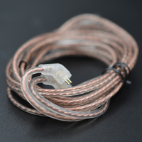 KZ Earphones Cord 8 Strands Gold Silver & Copper Cube Mixed Upgrade Cable Headset Wire CRA/ZS10 Pro/EDX Pro/ZSN/ZSR