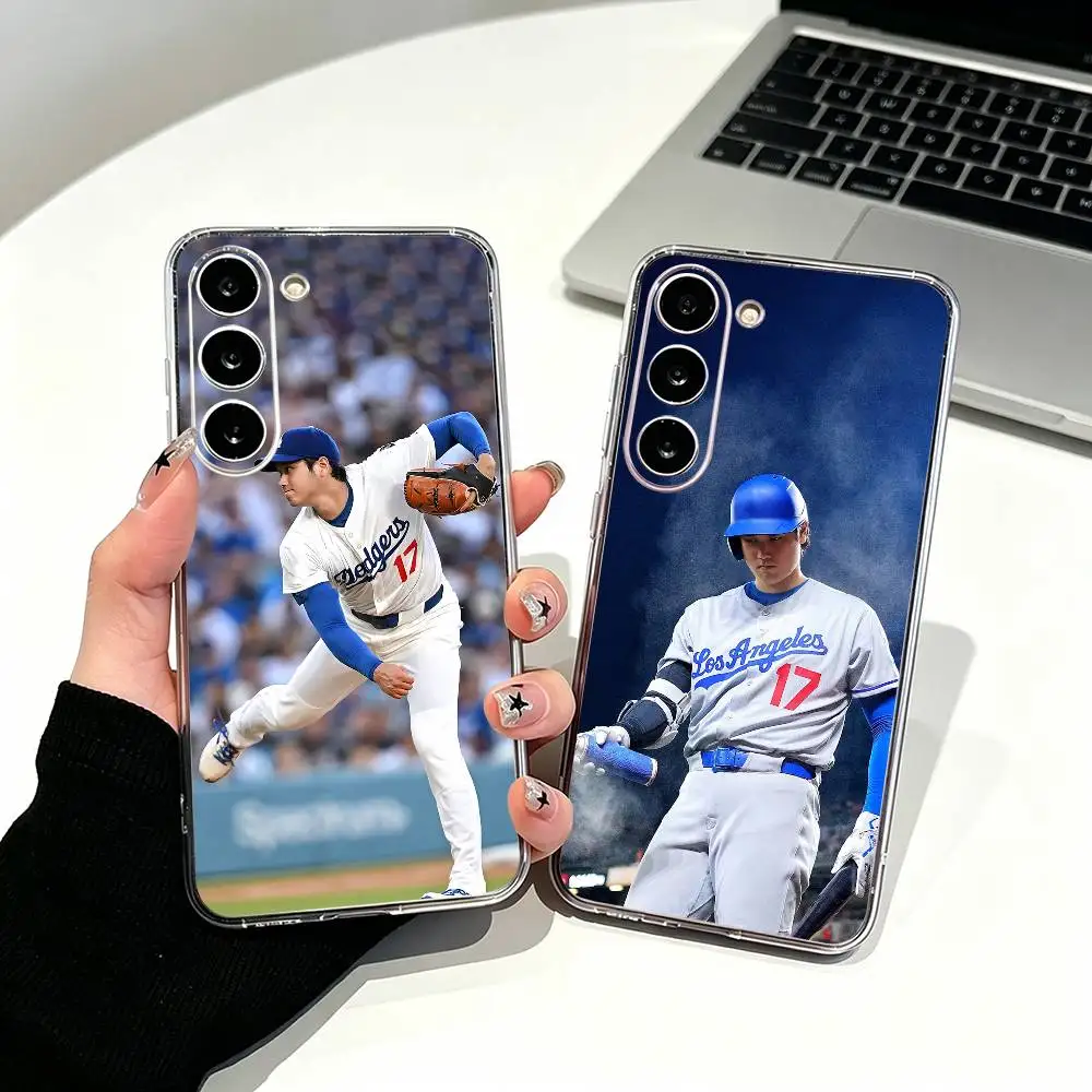 Baseball-S-Shohei O-Ohtani Clear Soft Silicone Phone Case for Samsung Galaxy A71, A70, A52, A51, A40, A30