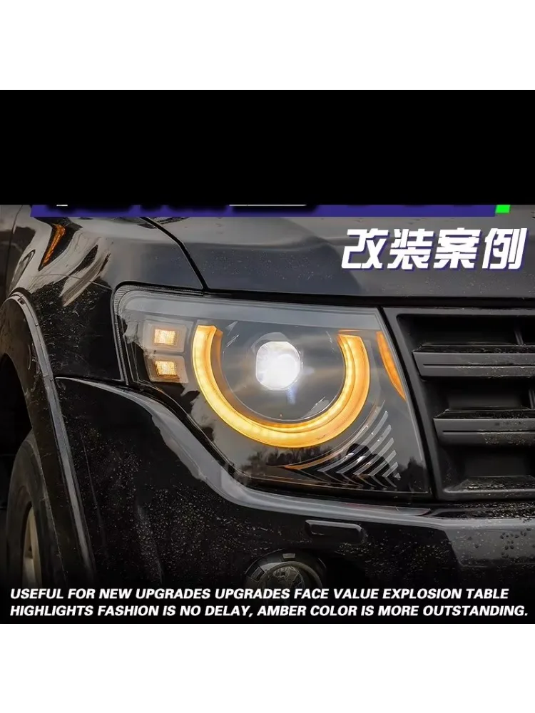 

Car front headlight for Mitsubishi Pajero V97 V87 V93 modified LED Daytime running light Turn signal