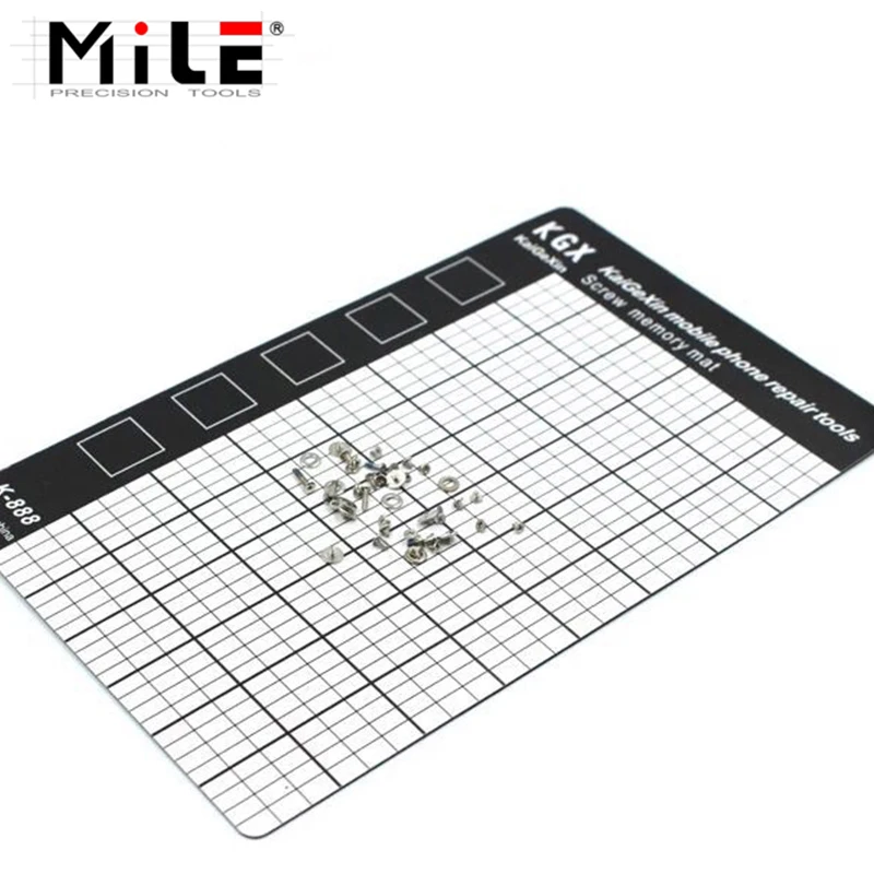 MILE 145x90mm Magnetic Screw Mat Phone Tablet Repair Tools Screws Storage mat Memory Chart Working Pad for iphone for Samsung