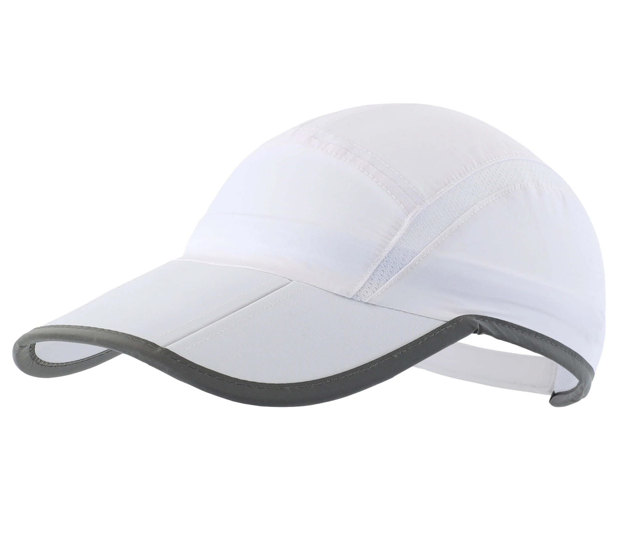 Connectyle Herren- und Damen-Sport-Baseballkappe, faltbar, Netzstoff, mit reflektierenden Streifen, atmungsaktiv, leicht, schnell trocknend, Sun Runner Cap – Detail 13