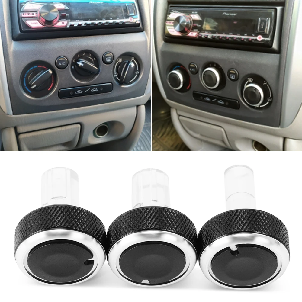 3pcs/set For mazda 323 Familia ac knob air conditioning knob heat control switch ac knob For mazda 323F car accessories