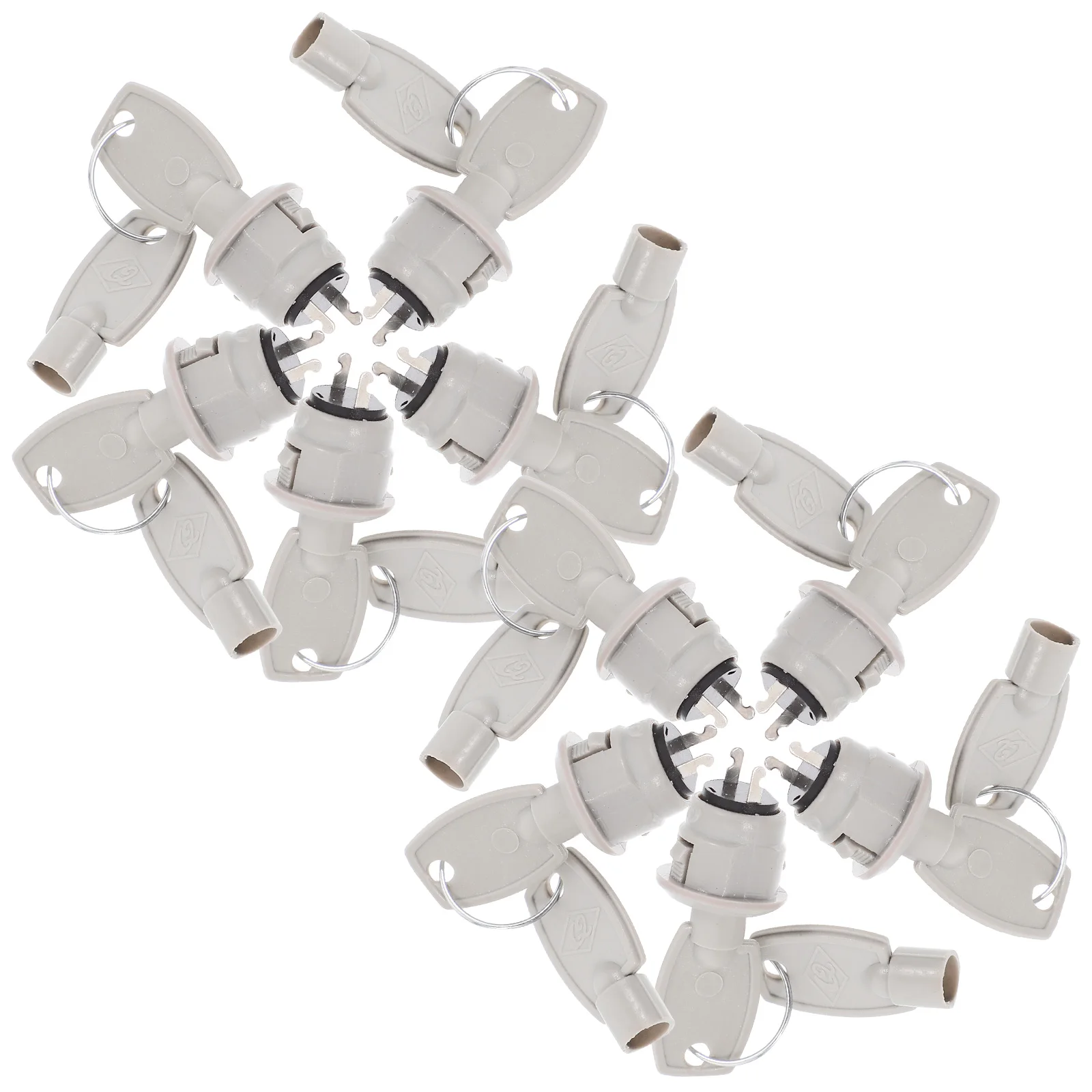 

10 set Telephone Switch Lock Heavy duty Plastic Fire Hydrant Reset Security Power Electronic Industrial