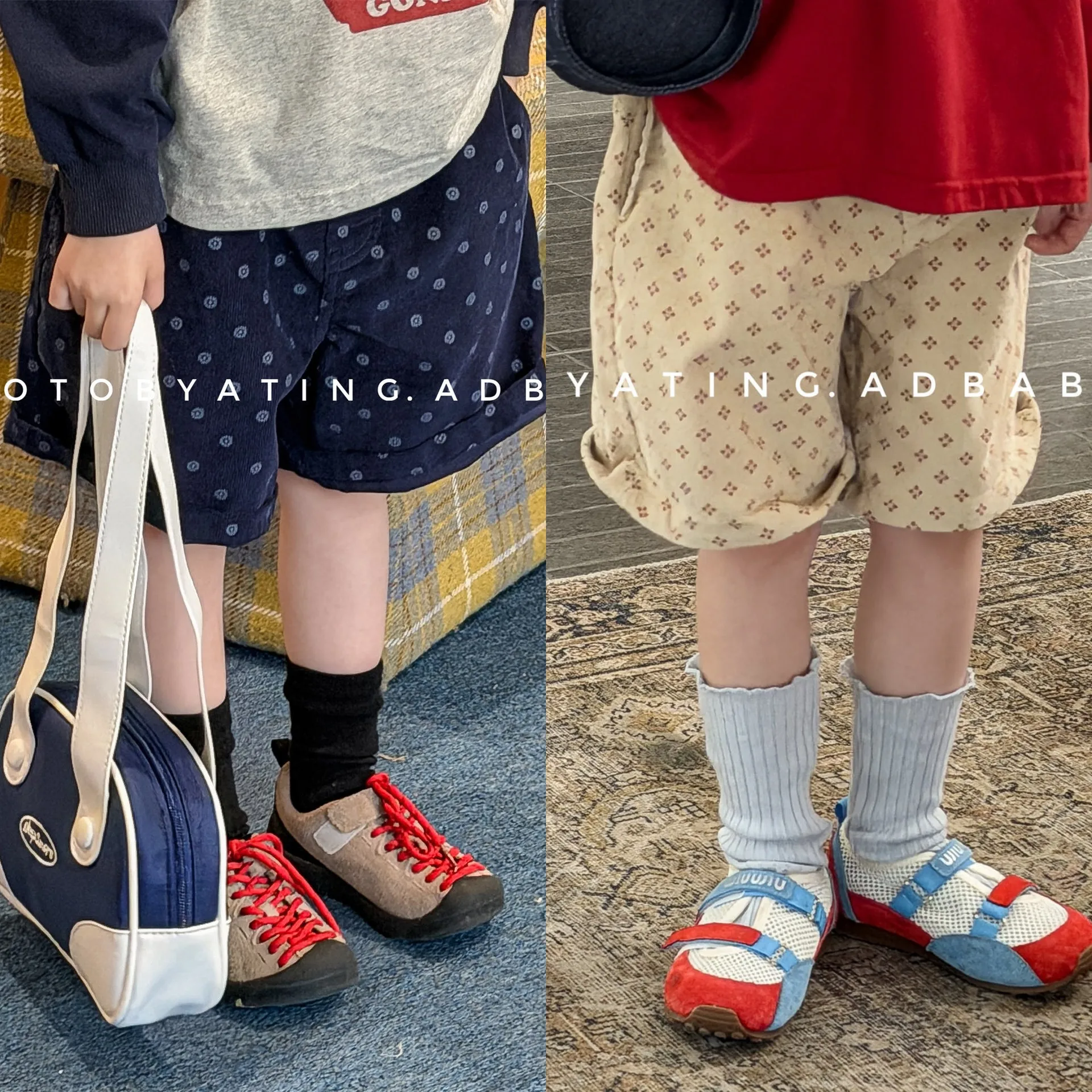 2026 Frühling Neue Kinder-Freizeitshorts Modische Bedruckte Mädchen-Halbhosen Baumwolle Baby Jungen Lockere Shorts Kleinkinder-Kleidung