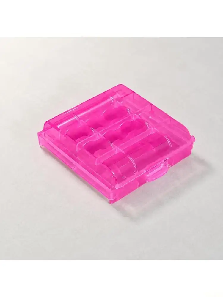 B03F Hinged Clamshell Battery Holder Case, 5Pack ABS Organizers for Keep Loose 2A and 3A Batteries Sorted and Together