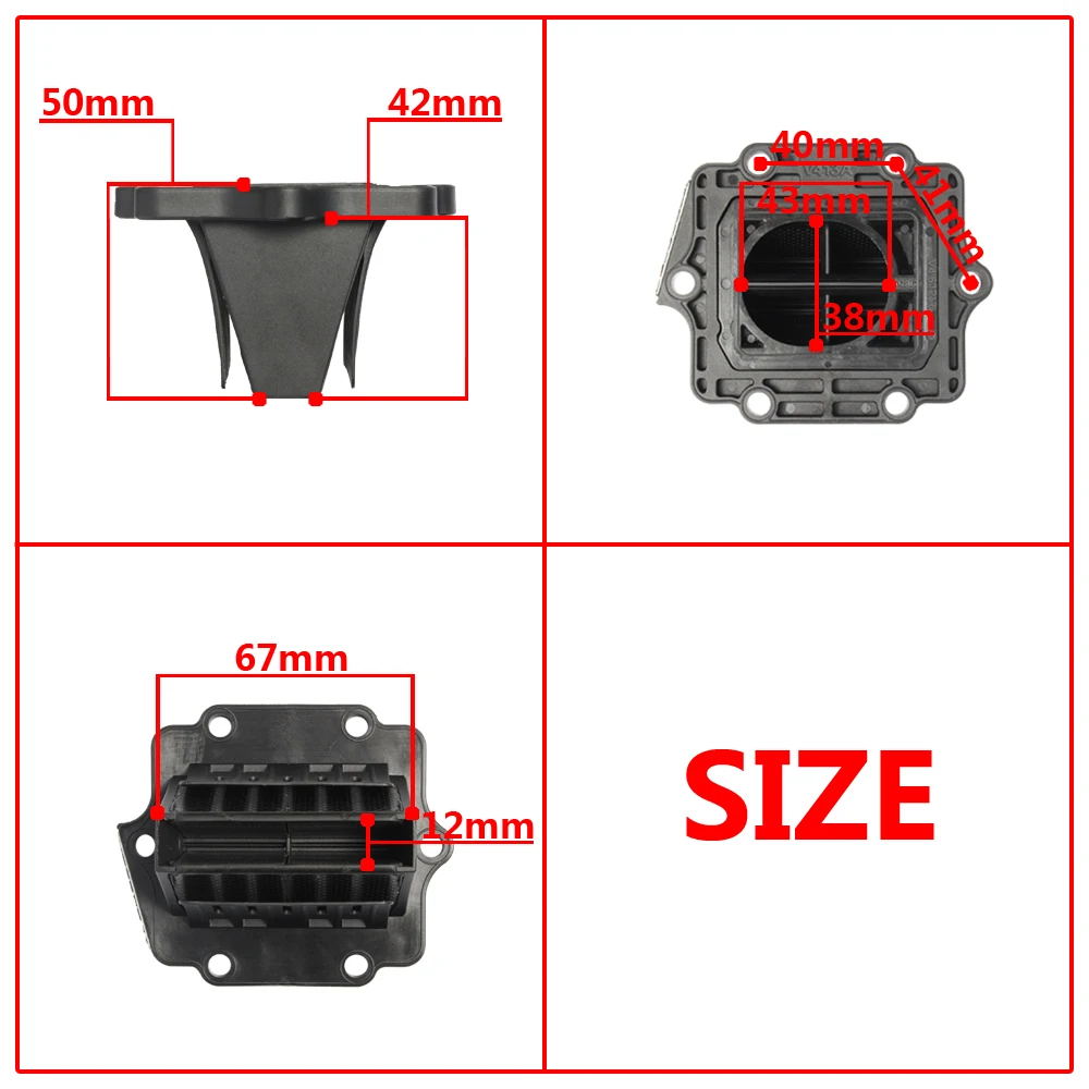 For Kawasaki KX125 19993-2002 2003-2010 and KDX200 KDX220 Reed Block V Force 4 V4R13G Reed Valve V-Force 4