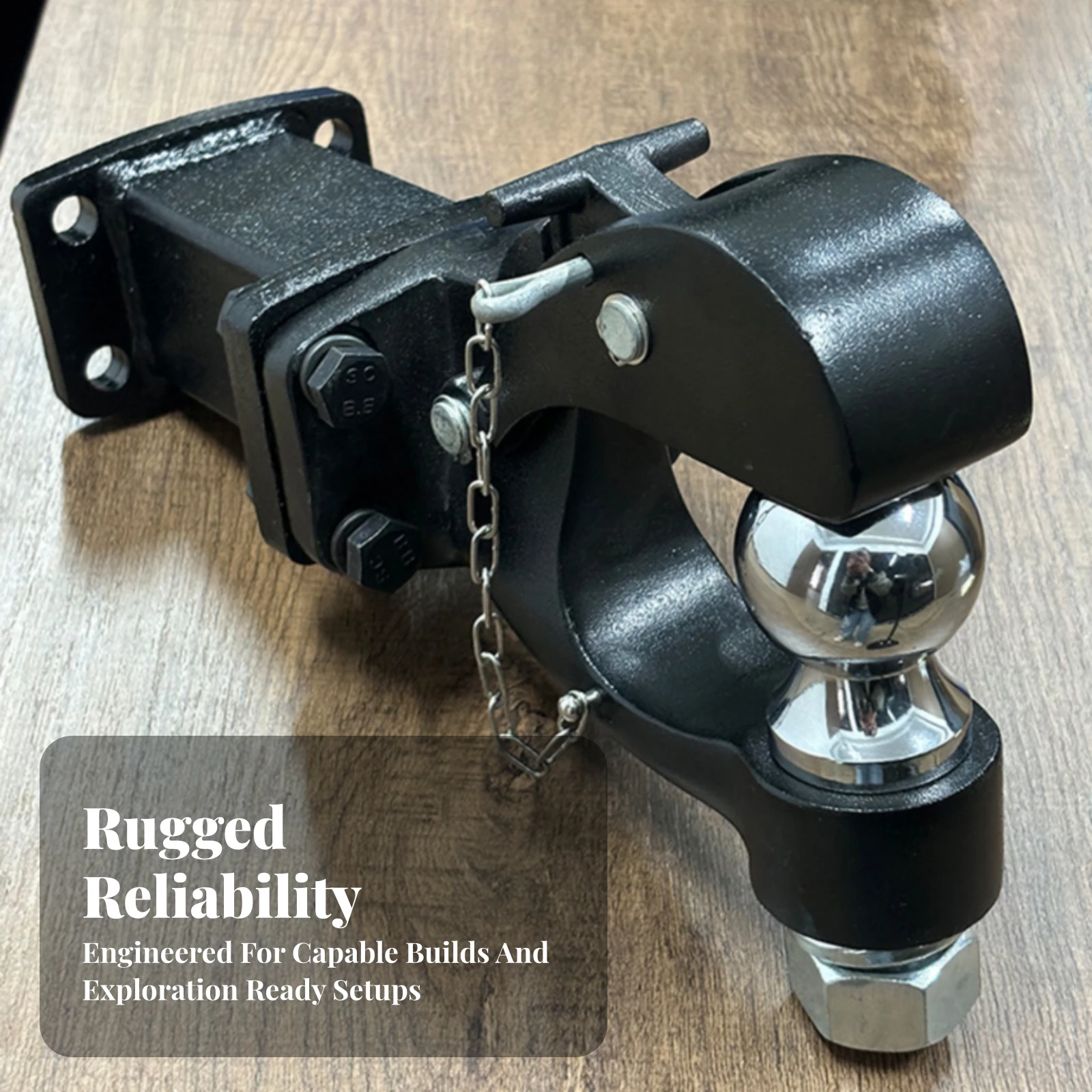 Trailer Hitch Extension Adapter High-Strength Hitch Extension Rod with Spacer Hardware Textured Easy Install