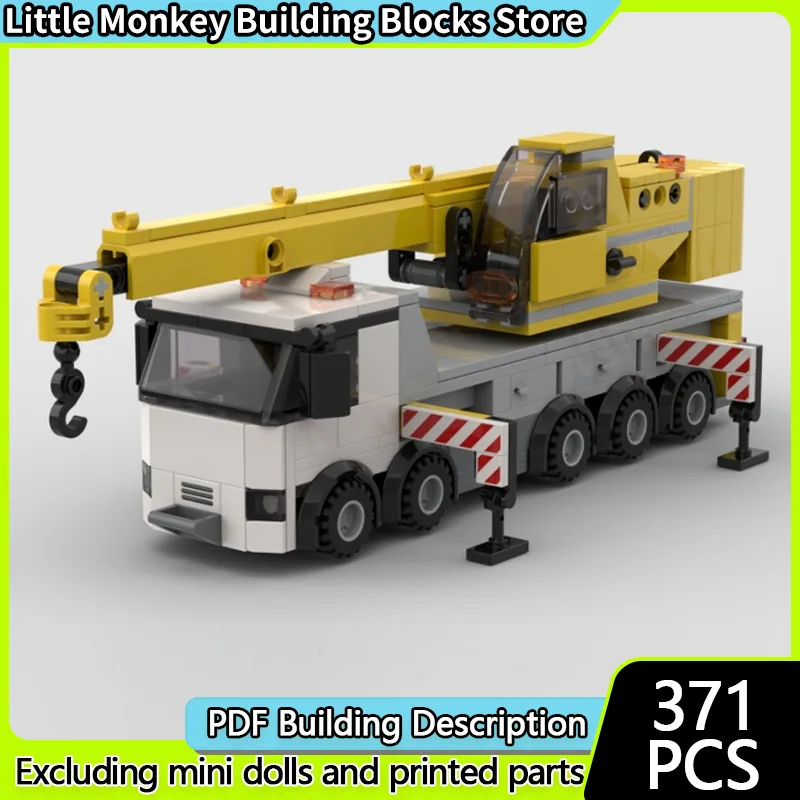 

Конструктор City Car Model MOC: Классический инженерный мобильный кран, модульная технология, развивающая игрушка для детей, подарок на праздник, набор для сборки