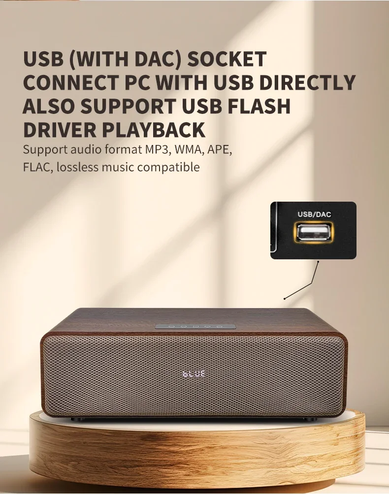 

HIFI Active 2.1-Channel USB Wireless Woofer Sound Car Speaker For Home Theatre Outdoor Computer & Stage