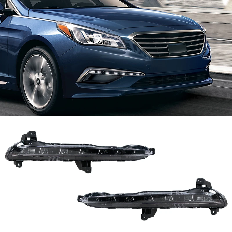 

LED Front Bumper Light For Hyundai Sonata 2015 2016 2017 2018 2019 Fog Light Daytime Running Light Driving Signals Assembly
