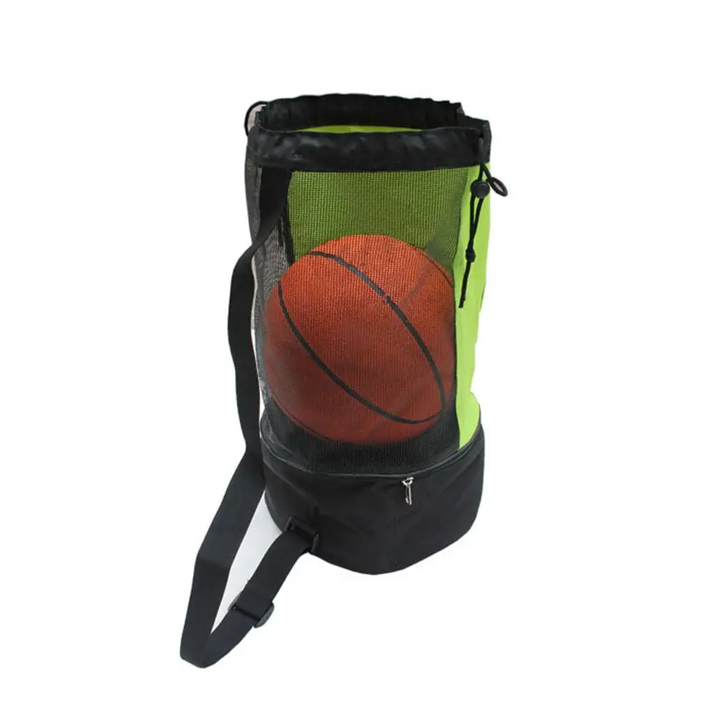 

Shoulder Bag with Pocket with Drawstring Water Resistant Ball Carrying for Soccer Basketball