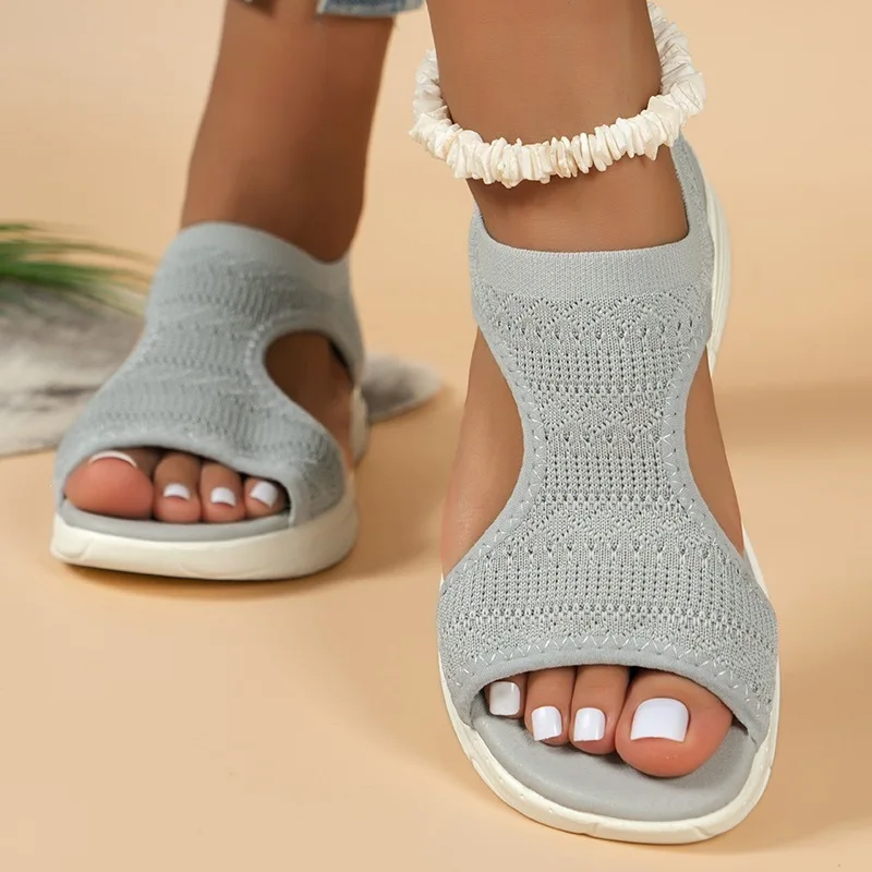 Sandales orthopédiques pour femmes en été, confortables pour la randonnée, sandales de sport antidérapantes, sandales de loisirs d'extérieur pour pieds larges, sandales en mesh