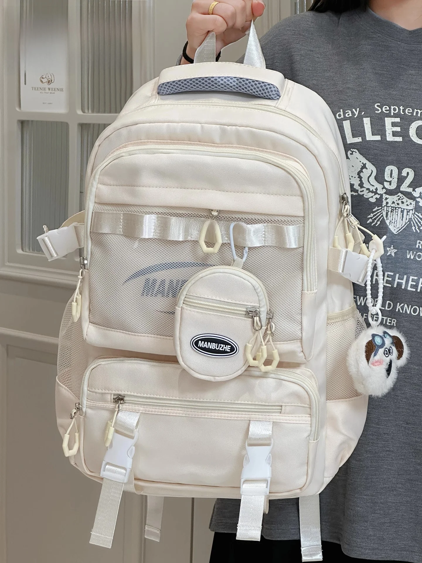 

Large Capaci Street Sle Dual oulder Bapa for Students Cuter Bag ex High School Junior High School Fem Ver...