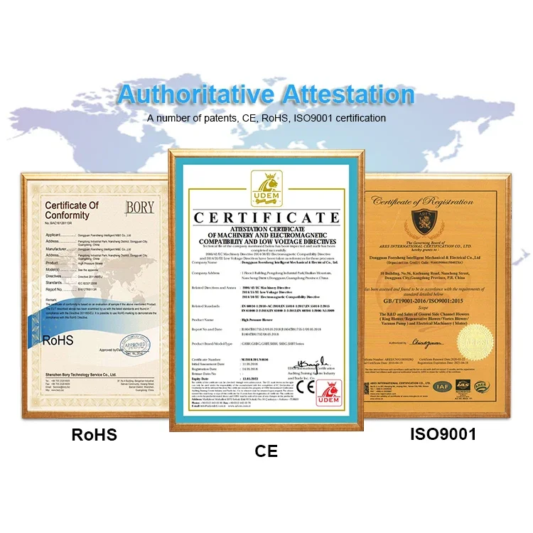 GOORUI High Pressure Side Channel Air Blowers and Vacuum Pumps