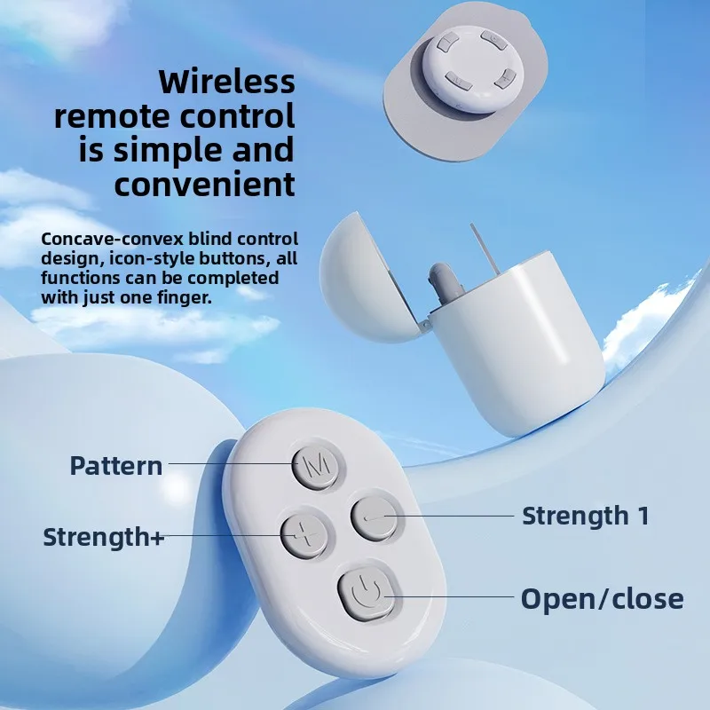 Portable Electric Pulse Massage Pad Mini Meridian Massager for Neck Body Physiotherapy