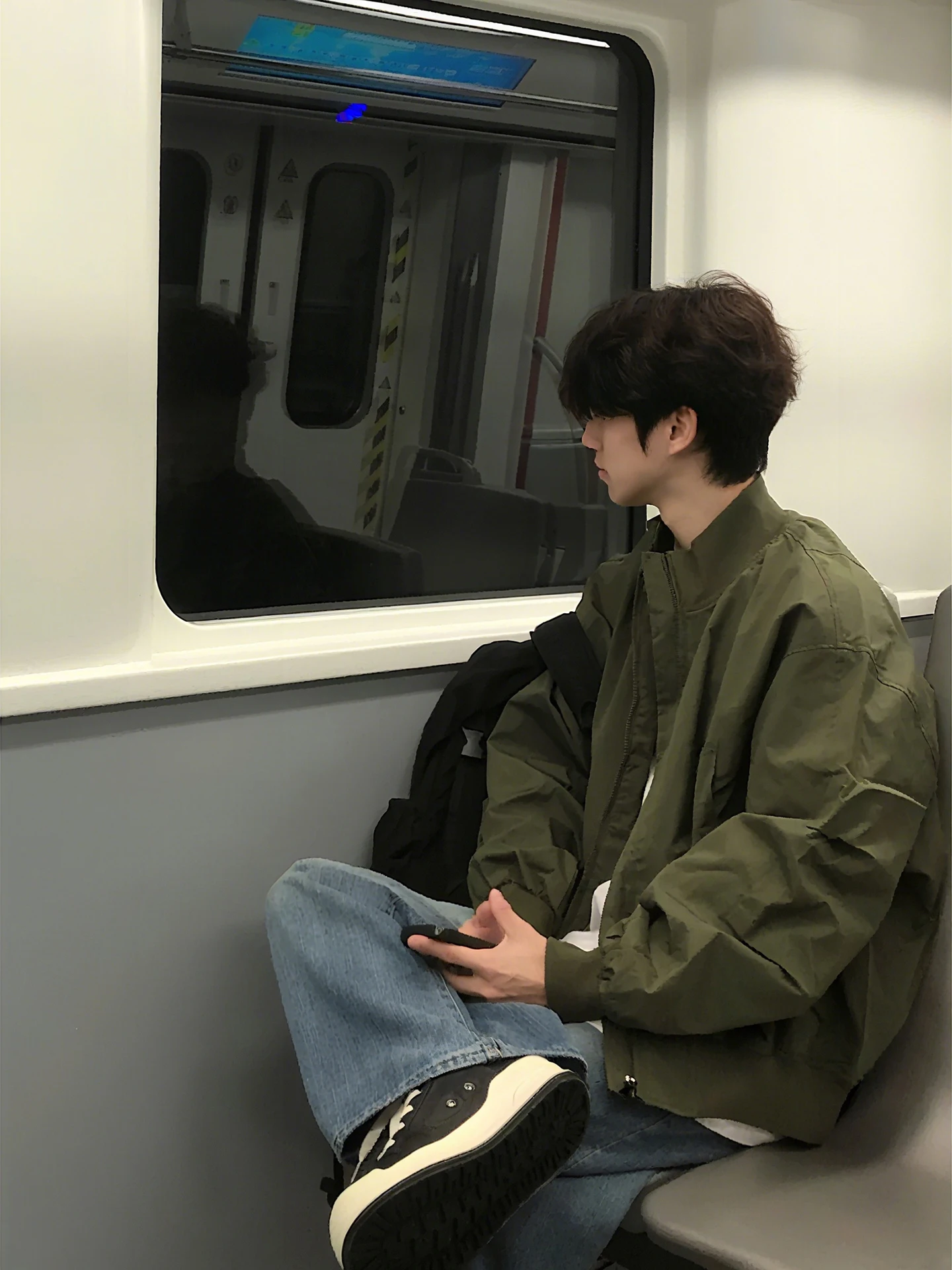 

American Military een Flight Jaet ort Sle Cleanfit Workwear Coat Boys Autumn Season Faionable Baseball orm