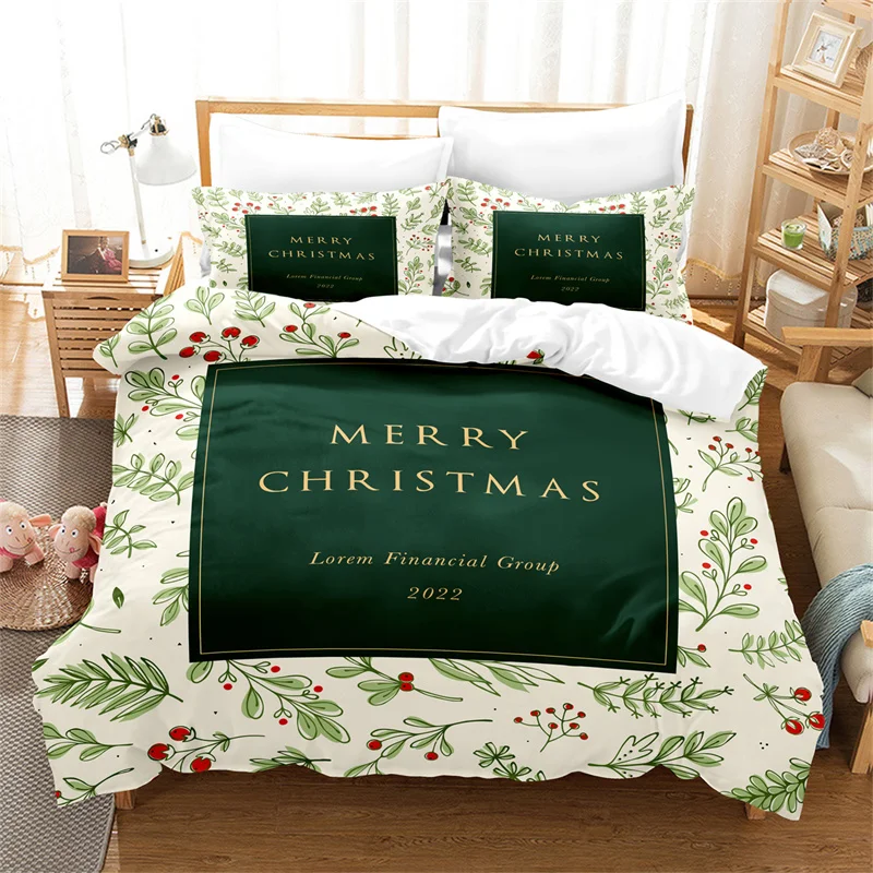 Christmas Duvet Cover Fashion Girls Boys Bedding Set Queen Double Bed Set Comforter Set Children Bedding Duvet Cover Set