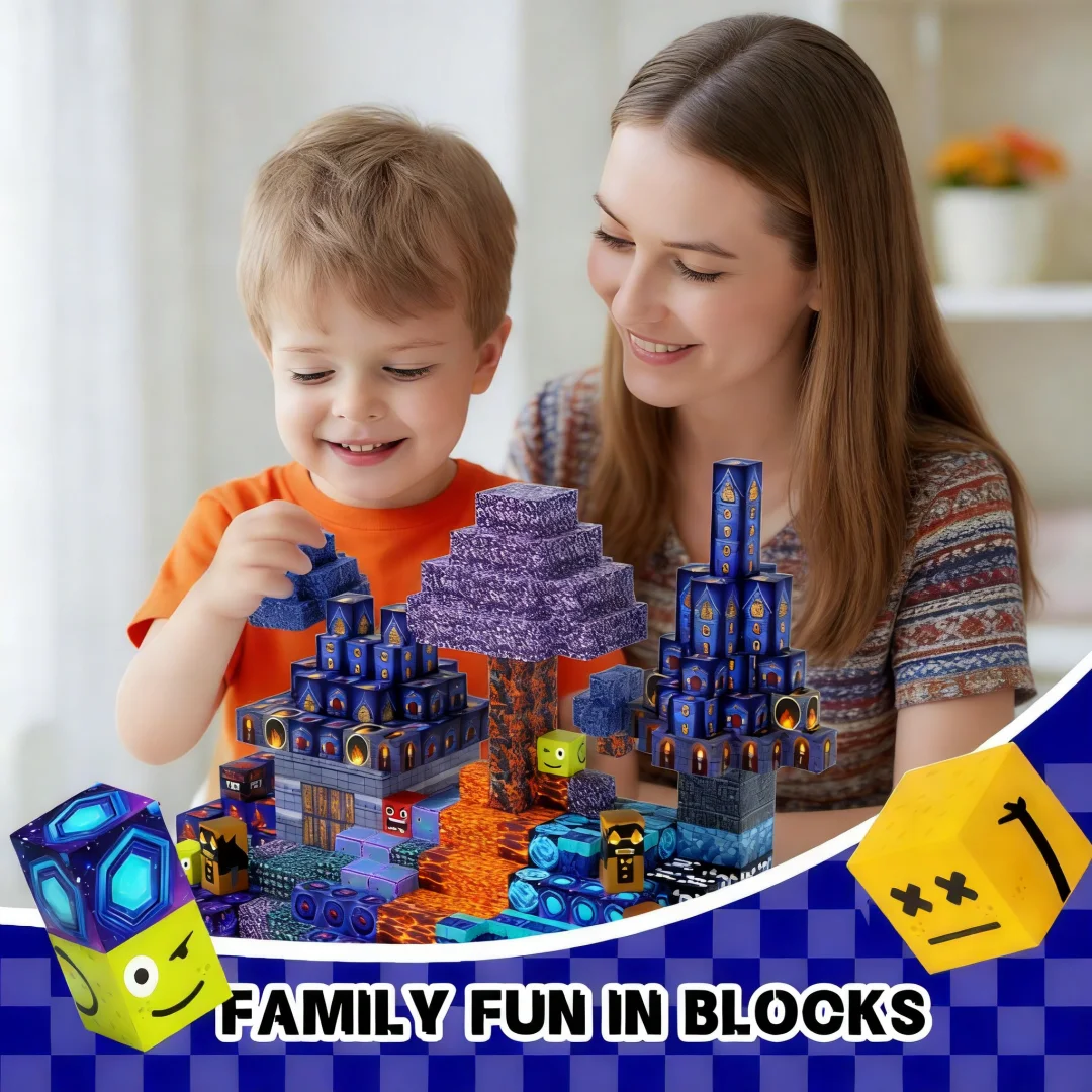 자석 타일 150개, 몬테소리 STEM 장난감, 창의적 & 감각적 놀이를 위한 블록, 어린이를 위한 교육용 생일 선물.