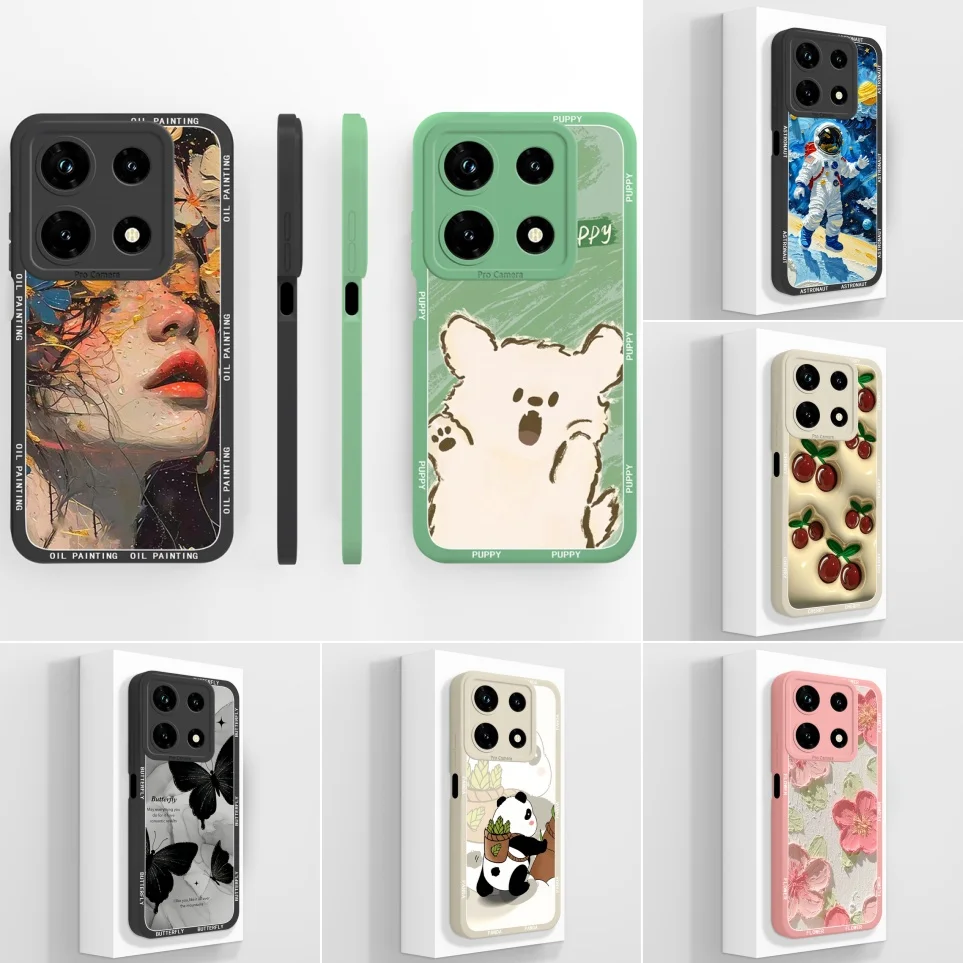 Case For Infinix Note 30 30i 30Pro 30VIP Coque Sweet Girl Soft Silicone Non Slip Shell For Note30 Pro Fundas 30 VIP Cases Carcas