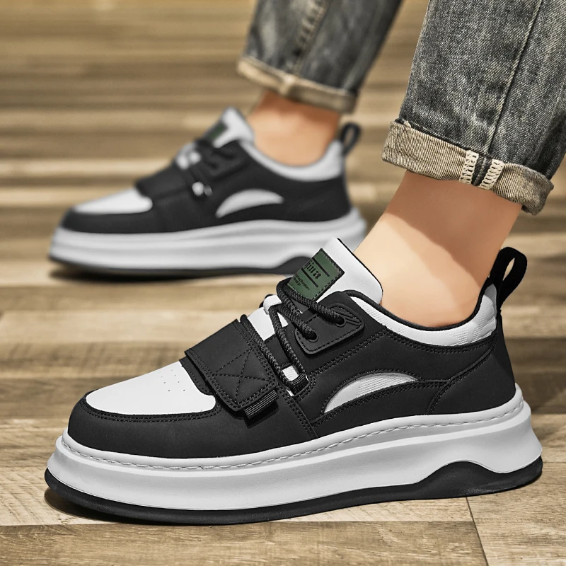 

2025 Новые модные и универсальные мужские кроссовки, модная спортивная обувь, увеличивающая рост, прочная повседневная обувь для мужчин.