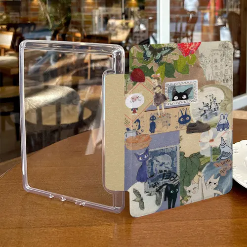 Imagen 2 del producto Funda Kindle Carcasa trasera acrílica con correa para la mano, Skindle Paperwhite 12.a 7 pulgadas, 11.a generación, 6,8 pulgadas, 2024, 2022, basic11a generación