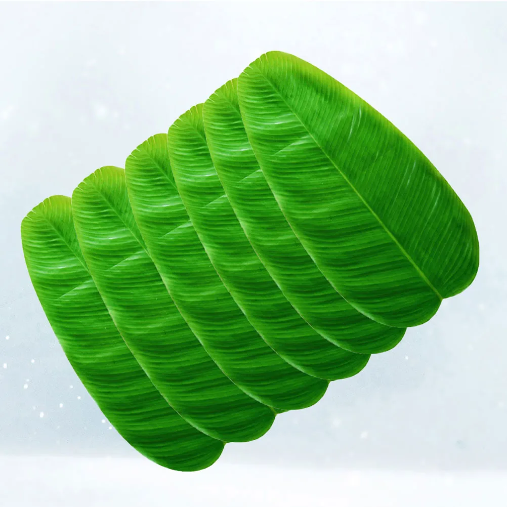 

10pcs Banana Fiber Mat Dinner Mats Meal Leaf Plant Decor Non Slip Bowl Easy Clean Table Protection Cloth Material Perfect For