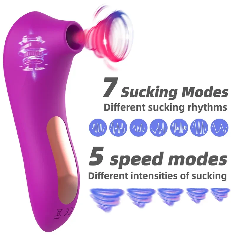 Powerful Sucker Clitoris Sucking Vibrator Female Clit Nipple Oral Vacuum Stimulator Massager Sex Toys Adults Goods for Women