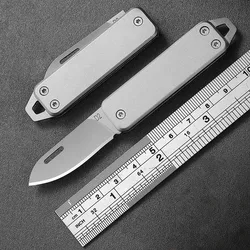 Small Pocket Knife For Men Extremely Sharp D2 Steel Keychain EDC Blade Mini Package Opener Portable Folding Tiny Pocketknife