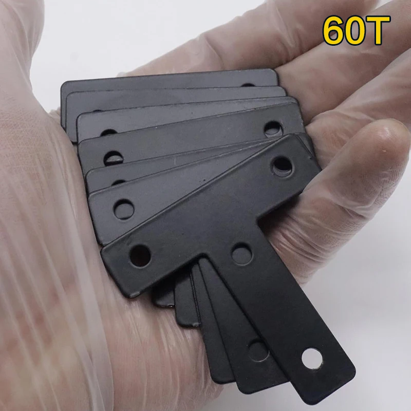 6-20pcs, 60mm T Flat Shape Braces Corner Bracket, Decorative Corner Brackets Mending Plate, T-Shaped Bracket for Wood Furniture