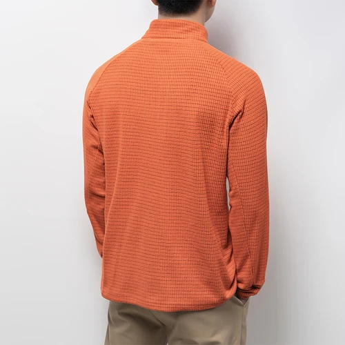 Imagen 2 del producto Camiseta de manga larga transpirable para hombre, camisa deportiva de media cremallera, alta calidad, para correr al aire libre, fitness, Otoño e Invierno