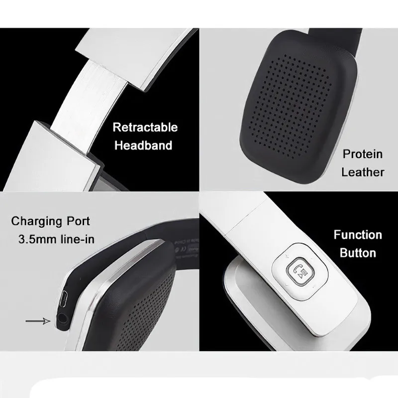 8600 Спортивная беспроводная гарнитура, Bluetooth-наушники, стерео бас-шлем, Hifi-наушники с микрофоном, AUX, для телефона, планшета, ТВ, музыки