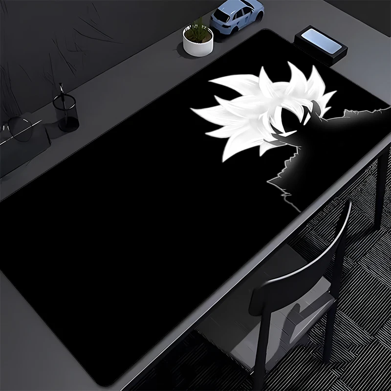 

Popular Mouse Pad DBZ Dragon Ball Professional E-sports Gamer XXL Gaming Keyboard Pad Notbook Desk Mat Lock Edge Black Mousepad