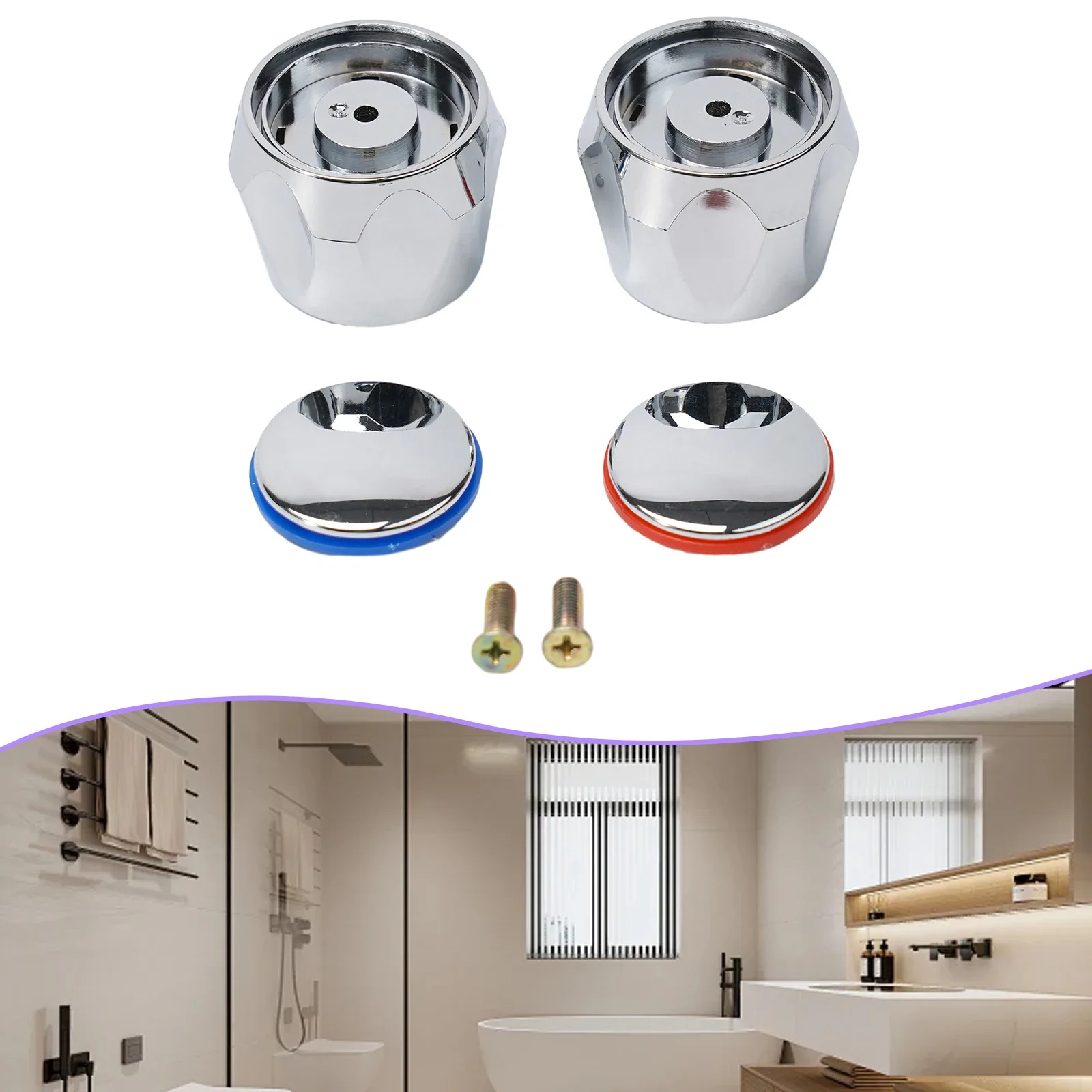 1set High Quality 100% Brand New For Garden Hoses Nozzles Tap Handle Faucet Handle Tap Handle Faucet Handle Silver