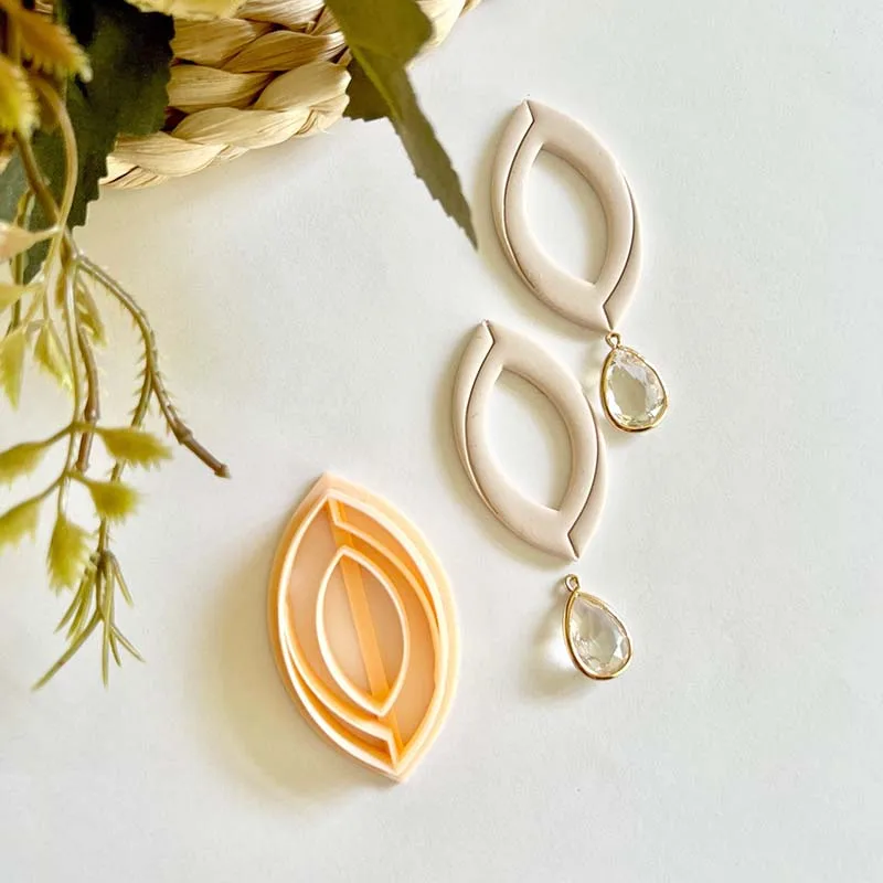 Statement Earrings clay cutters Mirrored Stud Set SHARP Earring Jewelry Making Polymer clay tools Earrings Cutter DIY Hand Tool
