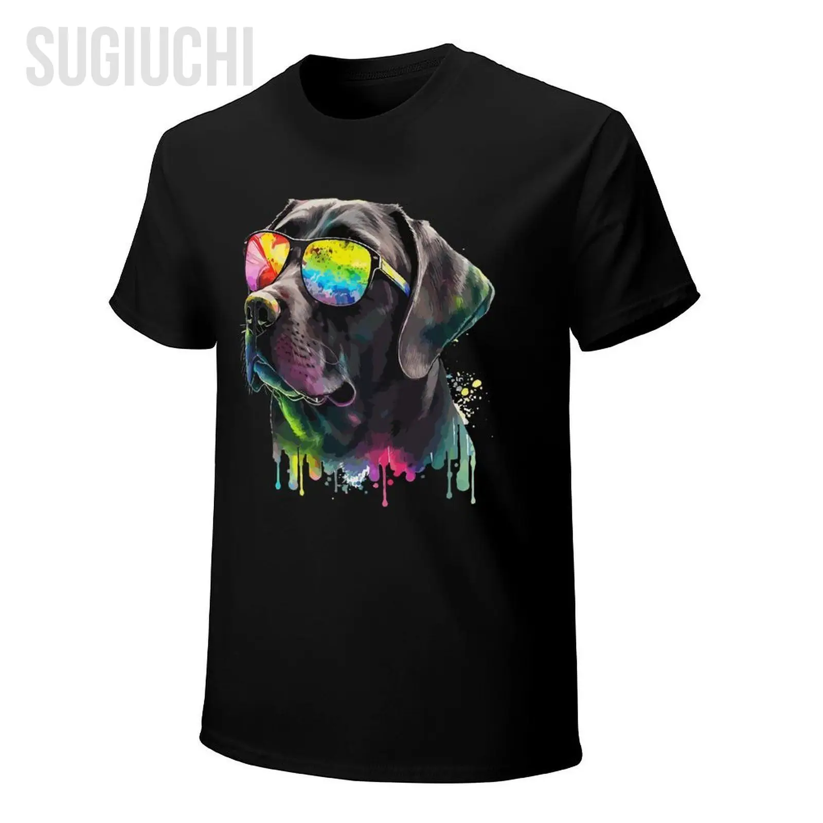 Men Lab Black Labrador Retriever Puppy Dog Mom Animal Tshirt Tees O-neck T Shirts Women Boys 100% Cotton Short T-Shirt Unisex