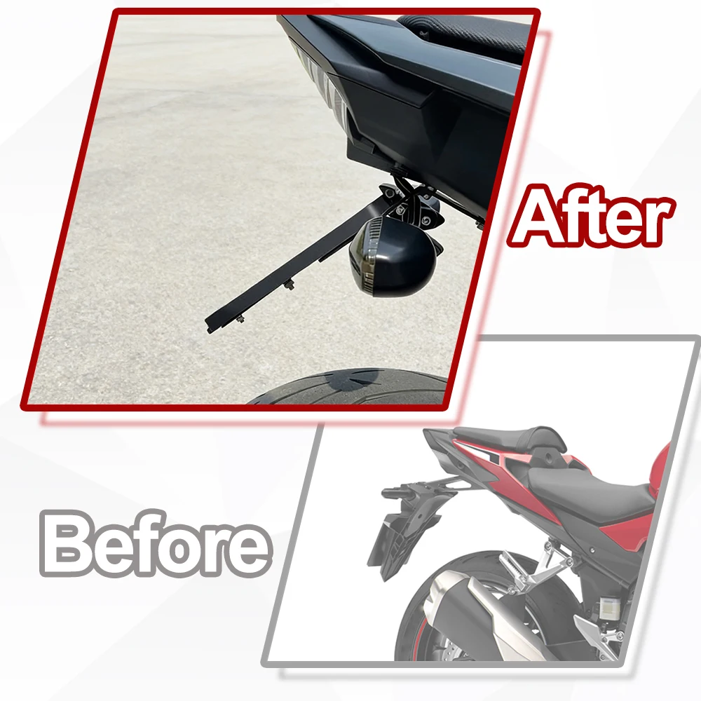 Fit For Honda CBR500R CB500F 2016-2025 CB500 Hornet 2024 2025 License Plate Holder Bracket Rear Tail Tidy Fender Eliminator kit image 6