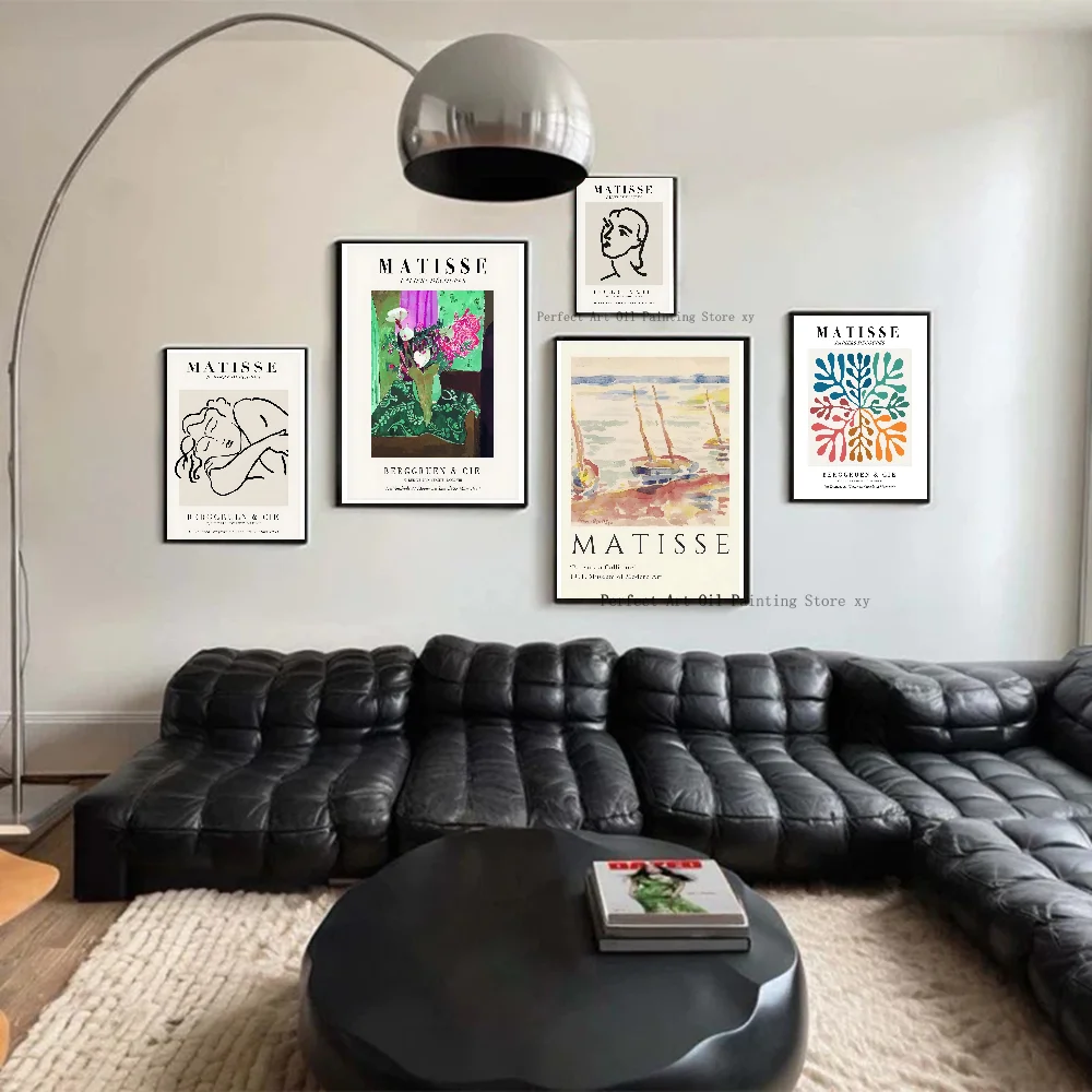 1PC Vintage Henri Matisse Famous Painter Artwork Collection Poster Paper Print Home Living Room Bedroom Entrance Bar Restaurant