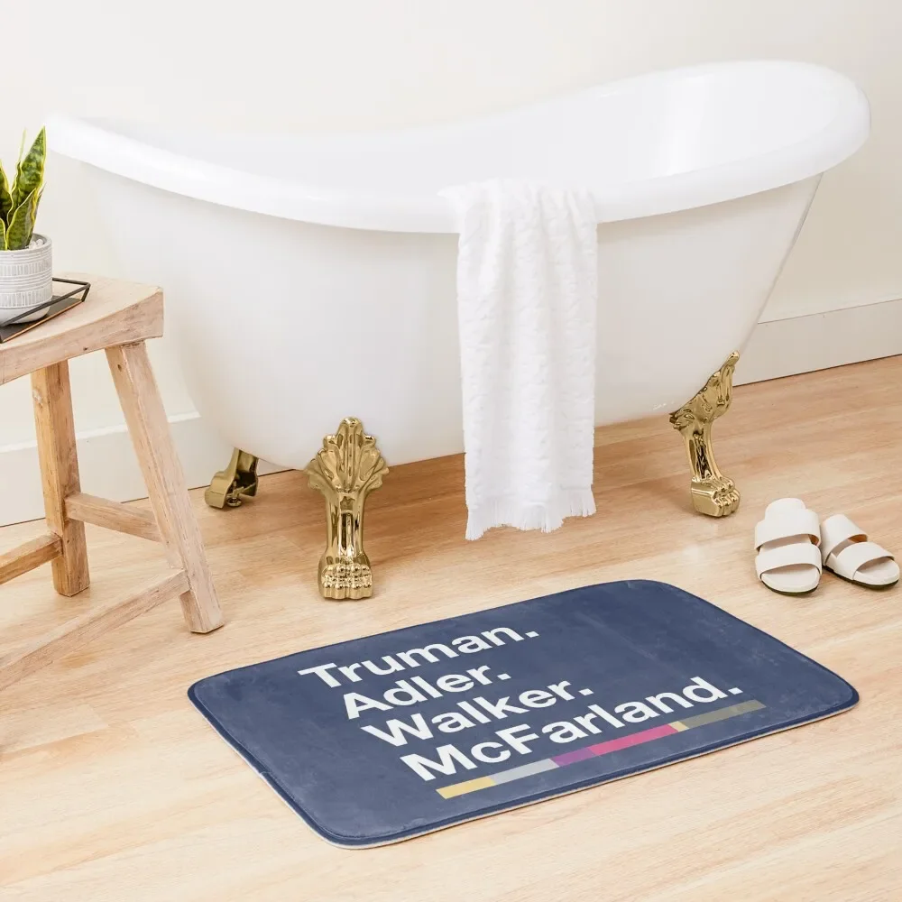 

Truman, Adler, Walker, McFarland (Will and Grace) Bath Mat Bathroom Accessories Sets Luxury External Entrance Doormat Mat