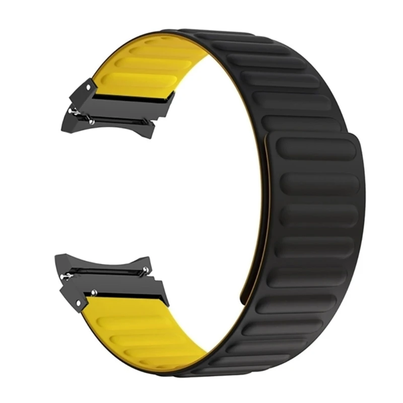 المغناطيسي سيليكون حزام لسامسونج غالاكسي ساعة 5/5 برو SmartWatch الفرقة سوار ساعة الموضة حزام مقاومة للاهتراء معصمه