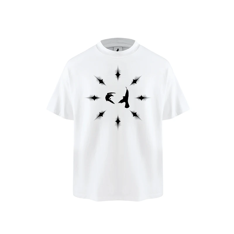 

Футболка Forfearthat American Sle High Street ort Sve ex Vintage f Sve Summer Heavy Cotton Crew Ne Top